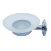 Kirk Aqua Glass Soap Dish Photo