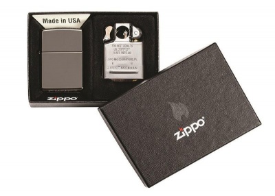 Photo of Zippo Lighter - Black Ice Lighter & Pipe Insert