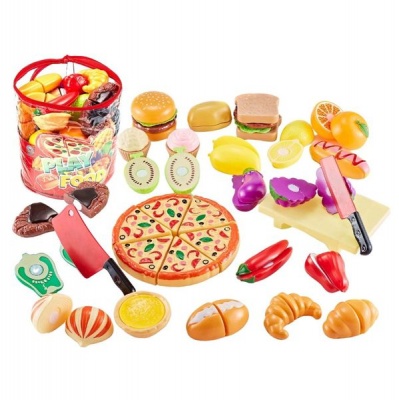 TEETO TOYS Mix Match 25 Piece Pretend Play Food Adventure Toy Toys for Toddlers