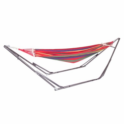 Photo of HEARTDECO Indoor Outdoor Portable Hammock with Metal Stand Frame