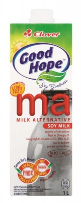Photo of Clover Good Hope Good Hope Low Fat Soy Milk 6x1L