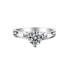 Infinity Solitaire 1.00ct Moissanite Engagement Ring Photo