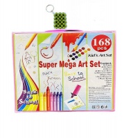 168 Piece Super Mega Art Set Complete Art Supplies Kit Key Holder