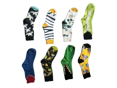 BD Boss Happy Mens Socks Free Size Boosts Confidence 8 Pairs Of Cotton Socks