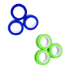 Stress Relief Magnetic Fidget Rings - Blue & Green Photo