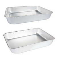 Kitchen Rectangular Aluminium Baking pans Set of 2 Pro