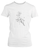 PepperSt Ladies White T-Shirt - Pyro Deer Photo