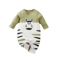 Kittikin Baby Boy Zebra Long Sleeve Onesie