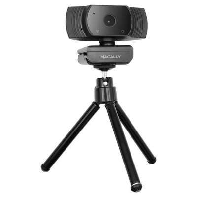 MACALLY Full HD1080P USB A webcam with TRIPOD Black