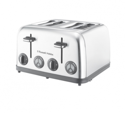 Photo of russell hobbs classic 4 slice toaster stainless steel