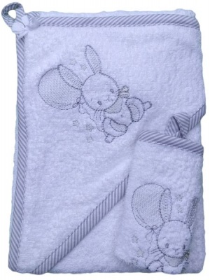 Baby Bath Hooded Towel and Facecloth