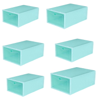 Set of 6 Transparent Strong Shoe Storage