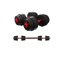 Adjustable Dumbbell Set With Extension Bar Conversion to Barbell 40kg
