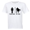 BuyAbility Your Dad vs. My Dad - Superhero - Kids T-Shirt Photo