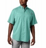 Columbia Men's Tamiami Short Sleeve Shirt in Gulf Stream Photo