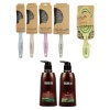 Bio Brush Hot Styling and Green Detangling Brush Set & Argan Oil - 750ml Photo
