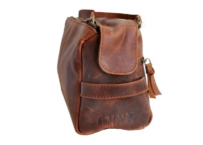 Photo of Minx Genuine Buffalo Leather Toiletry Bag