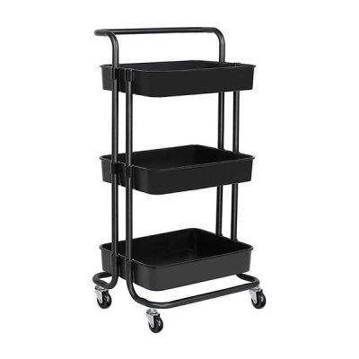 3 Tier Multi Functional Storage Trolley Cart With Wheels