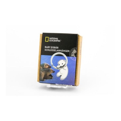 Troika Keyring POLAR BEAR BABY for The National Geographic Society