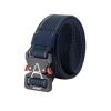 Heavy Duty Metal Buckle Military Tactical Waist Belt-Dark Blue Photo