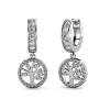 Destiny Tree of Life Earrings with Swarovski Crystals Photo