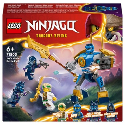 LEGO ® NINJAGO® Jay’s Mech Battle Pack 71805 Building Toy Set 78 Pieces