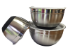 BRICKS Non-Slip Stainless Steel Mixing Bowls with Airtight Lids - Set of 3 Photo