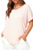 I Saw it First - Ladies Nude Basic V-Neck Oversized T-Shirt Photo