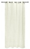 easyhome Nostos Striped Solid Eyelet Curtain White Photo
