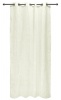 easyhome Nostos Striped Solid Eyelet Curtain White Photo