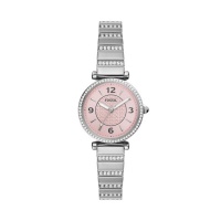 Fossil Carlie Womens Silver Stainless Steel Watch ES5189