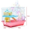 YOUDA Pink Hamster Cage with Accessories Photo