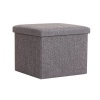 DHAO -Storage Ottoman Cube Linen Storage Box Collapsible Organizer Photo