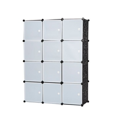 Gretmol Stackable Storage Cubes BlackWhite