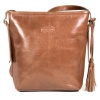 Nuvo Big Lisbon Leather Crossbody Handbag Tan Photo