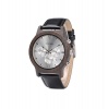 Bobo Bird Silver Wooden Chronograph Watch with Date Display Photo