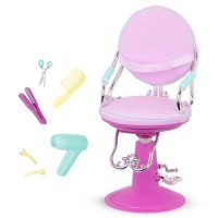 Our Generation Sitting Pretty Salon Chair Lilac Hearts Wish Accessories
