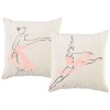 PepperSt – Scatter Cushion Cover Set – Abstract Ballerina Pink Photo