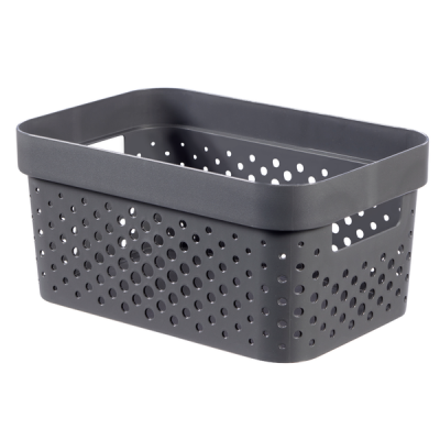 Photo of Curver By Keter Infinity 4.5L Storage Basket With Dots - Dark Grey