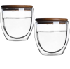 Love Of Pretty Double-Walled Glass Mugs With Bamboo Lid Photo