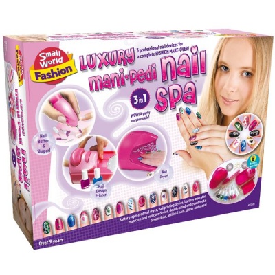 Photo of Small World Toys Luxury Mani-Pedi Nail Spa Set