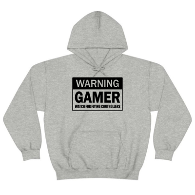 Warning Gamer Gaming Gift Hoodie