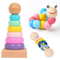 Multifunctional Colorful Wooden Childrens Toy Set