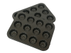 Muffin Pan 2 Piece 12 Cup 35 x 26 x 3cm Flower Basic Photo
