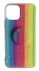 Nexco Apple iPhone 12 & 12 Pro Ladies Rainbow Glitter Case Cover With Pop Socket Photo