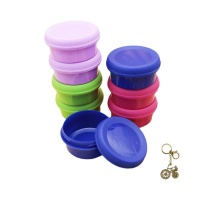 80ml 8 Pieces Multicolor Food Containers With Lids And Keyholder