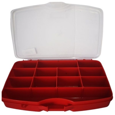 Port Bag Toolbox Red 12 Compartments