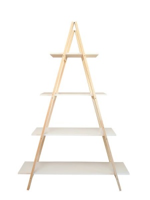 Photo of Habitat Traders A-Frame Wooden Ladder Display / Bookshelf - Due Tone