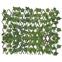 Simplicity Style Fold Out Trellis With Artificial Leaves 23x1x120cm