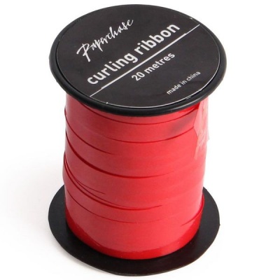 Photo of AK Christmas Wrapping - Red Glossy Curling Ribbon - 20 Metres